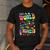 Color The World With Kindness Teacher Back To School Men's Casual T-Shirt Dark Grey Color The World With Kindness Teacher Back To School Men's Casual T-Shirt Dark Grey