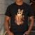 Coquette Music Note Patchwork Ghost Music Teacher Halloween Men's Casual T-Shirt Dark Grey