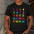Counting 1-10 Learn To Count Number School Kids Teacher Men's Casual T-Shirt Dark Grey