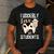 Cow Teacher Lover Men's Casual T-Shirt Dark Grey