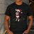 Cute Boston Terrier Dog Christmas Merry X-Mas Graphic Men's Casual T-Shirt Dark Grey