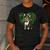 Cute Boston Terrier Shamrock St Patrick's Day Dog Lover Men Women Kids Men's Casual T-Shirt Dark Grey