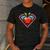 Cute Distressed Super Teacher Superhero Apple Men's Casual T-Shirt Dark Grey Cute Distressed Super Teacher Superhero Apple Men's Casual T-Shirt Dark Grey