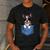 Cute Pocket Boston Terrier Lover Dog Mom Men's Casual T-Shirt Dark Grey