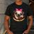 Cute Pug Shirt Donut Girls Dog Men's Casual T-Shirt Dark Grey