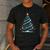 DNA Helix Christmas Tree Scientist Biology Science Teacher Men's Casual T-Shirt Dark Grey