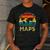 Easily Distracted By Maps Geography Teacher Men's Casual T-Shirt Dark Grey Easily Distracted By Maps Geography Teacher Men's Casual T-Shirt Dark Grey