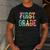 First Grade Dream Team Back To School 1st Grade Teacher Men's Casual T-Shirt Dark Grey First Grade Dream Team Back To School 1st Grade Teacher Men's Casual T-Shirt Dark Grey