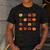 Folk Art Pumpkins Teacher Nurses Admin Witch Halloween Cute Men's Casual T-Shirt Dark Grey