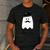 French Teacher Halloween Bonjour Ghost Men's Casual T-Shirt Dark Grey French Teacher Halloween Bonjour Ghost Men's Casual T-Shirt Dark Grey