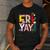 Fri-Yay Happy Friday Lovers Teacher Weekend Women Men's Casual T-Shirt Dark Grey Fri-Yay Happy Friday Lovers Teacher Weekend Women Men's Casual T-Shirt Dark Grey