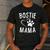 Fun Bostie Mama Dog Lover Apparel Boston Terrier Mom Men's Casual T-Shirt Dark Grey