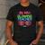 In My Glowing Teacher Era Groovy Colorful Bright Men's Casual T-Shirt Dark Grey