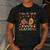 Groovy Fall In Love With Learning Autumn Pumpkin Teacher Men's Casual T-Shirt Dark Grey
