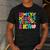 Groovy In My Middle School Era Back To School Teacher Men's Casual T-Shirt Dark Grey