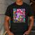 Groovy Teacher Cute Coquette Bow Flower Retro Back To School Men's Casual T-Shirt Dark Grey