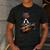 Guitar Shirt Boston Terrier Dog Playing Acoustic Guitar Men's Casual T-Shirt Dark Grey