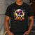 Halloween Boston Terrier Dog Breed With Jack O' Lantern Art Men's Casual T-Shirt Dark Grey