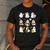 Halloween Ghost Music Teacher Playing Instruments Men's Casual T-Shirt Dark Grey Halloween Ghost Music Teacher Playing Instruments Men's Casual T-Shirt Dark Grey