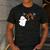 Halloween Music Note Ghost Teacher Fall Musical Instrument Men's Casual T-Shirt Dark Grey