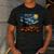 Halloween Pumpkin Starry Night Van Gogh Art Teacher Men's Casual T-Shirt Dark Grey Halloween Pumpkin Starry Night Van Gogh Art Teacher Men's Casual T-Shirt Dark Grey