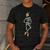 Halloween Skeleton Tap Dance Ballet Dance Teacher Men's Casual T-Shirt Dark Grey Halloween Skeleton Tap Dance Ballet Dance Teacher Men's Casual T-Shirt Dark Grey