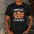 Hanging With My Cookies Gingerbread Christmas Teacher Xmas Men's Casual T-Shirt Dark Grey