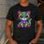 Happy Dot Day Colorful Polka Dot Cat Kitten Teachers Kids Men's Casual T-Shirt Dark Grey Happy Dot Day Colorful Polka Dot Cat Kitten Teachers Kids Men's Casual T-Shirt Dark Grey