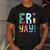 Happy Fri-Yay Friday Lovers Fun Teacher Life FriYay Weekend Men's Casual T-Shirt Dark Grey