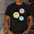Happy To See Your Face Smile Face Teacher Back To School Men's Casual T-Shirt Dark Grey