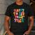 Happy To See Your Face Teacher Disco Ball Back To School Men's Casual T-Shirt Dark Grey