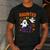 Haunted 67 Ghost Math Teacher Halloween Costume Math Pun Men's Casual T-Shirt Dark Grey