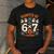 Haunted By 6x7 Math Teacher Halloween Pun Men's Casual T-Shirt Dark Grey