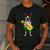 Hawaiian Boston Terrier Dog Pineapple Ukulele Summer For Men Women Girls Kids Men's Casual T-Shirt Dark Grey