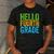 Hello Fourth Grade Shirt 4th Grade Boy Girl Student Teacher Men's Casual T-Shirt Dark Grey