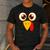 Hilarious Turkey Halloween Thanksgiving Teacher Nurse Men's Casual T-Shirt Dark Grey Hilarious Turkey Halloween Thanksgiving Teacher Nurse Men's Casual T-Shirt Dark Grey
