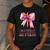I'm Literally Just a Teacher Pencil Coquette Bow School Men's Casual T-Shirt Dark Grey