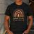 Infant Teacher Leopard Boho Rainbow Appreciation Men's Casual T-Shirt Dark Grey