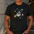 Kawaii Kids & Boys Astronaut Space Boston Terrier Dog Lover Men's Casual T-Shirt Dark Grey