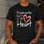 Kindergarten Has My Heart Buffalo Print Teacher Valentine Men's Casual T-Shirt Dark Grey Kindergarten Has My Heart Buffalo Print Teacher Valentine Men's Casual T-Shirt Dark Grey