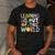 Learning Is Out Of This World Space Teacher Cute Groovy Men's Casual T-Shirt Dark Grey