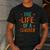 The Life Of A Teacher Men's Casual T-Shirt Dark Grey