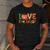 Love 5th Grade Thanksgiving Colorful Fall Leaves Teacher Men's Casual T-Shirt Dark Grey