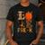 Love Pre-k Teacher Shirts Autumn Fall Pumpkin Fall Leopard Men's Casual T-Shirt Dark Grey