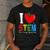 I Love STEM Student Teacher 1st Day Of School Back To School Men's Casual T-Shirt Dark Grey I Love STEM Student Teacher 1st Day Of School Back To School Men's Casual T-Shirt Dark Grey