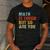 Math Teacher Quote Math Is Tough But So Are You Men's Casual T-Shirt Dark Grey