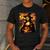 Mona Lisa Pumpkin Halloween Art Teacher Witchy Women Kids Men's Casual T-Shirt Dark Grey