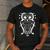 Music Note Owl Shirt Musicians Teacher Birthday Bird Men's Casual T-Shirt Dark Grey