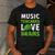 Music Teachers Love Brains Cute Teaching Halloween Men's Casual T-Shirt Dark Grey
