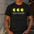 Nerdy Pac-Math Nom Retro Game Precalculus Math Teacher Men's Casual T-Shirt Dark Grey Nerdy Pac-Math Nom Retro Game Precalculus Math Teacher Men's Casual T-Shirt Dark Grey